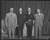 William Spaulding, Ernest Carroll Moore, Rufus B. von KleinSmid, and Howard Jones, 1936