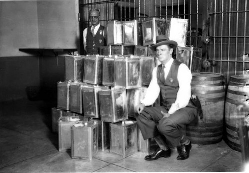 Prohibition bust in Glendale, 1928