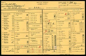 WPA household census for 222 W 38TH STREET, Los Angeles County