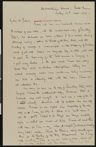 W.B. Harte, letter, 1894-09-16, to Hamlin Garland
