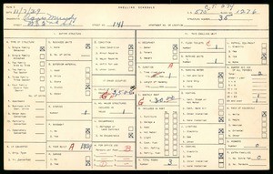 WPA household census for 141 West 82nd Street, Los Angeles County