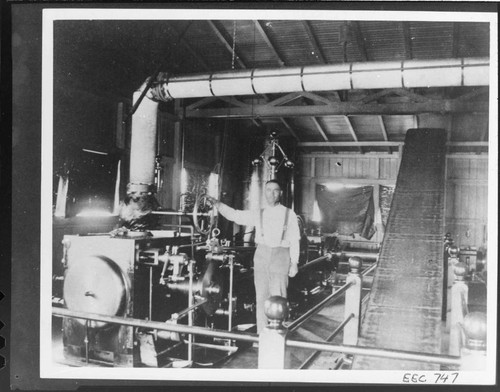 Corliss engine in the original Santa Barbara Steam Plant