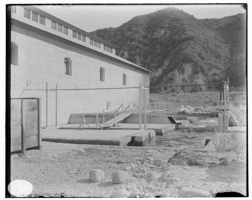 The tailraces of Santa Ana River #1 Hydro Plant
