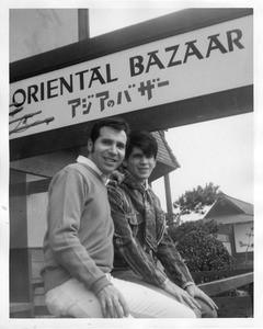 Pat Rocco and Paul Bach at the Japanese Village and Deer Park, ca. 1970