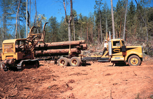 Loading a logging truck--Soper-Wheeler Company
