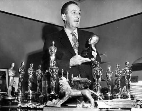 Walt Disney with awards
