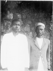 Two Christian men, Mamba, Tanzania, ca.1901-1910