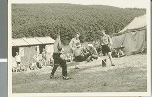 Boys from the Boys' Home Playing Together at Camp, Frankfurt, Germany, ca.1948-1950
