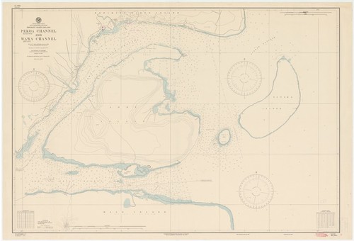 South Pacific Ocean : New Hebrides Islands : Espiritu Santo Island : Pekoa (Segond) Channel and Wawa (Bruat) Channel