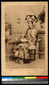 Manchurian lady, China, ca.1920-1940