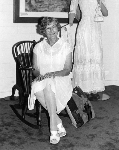 Photograph of Win Paine at a museum opening