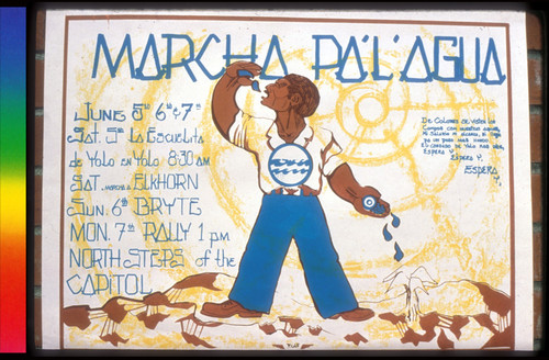 Marcha Pa'l Agua, Announcement Poster for