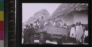 Scene in a Mende village, Sierra Leone, ca. 1927-28