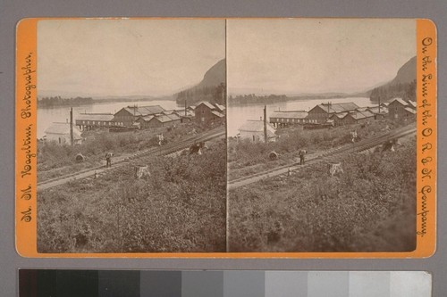 (Warrendale Fishing, Or. [Oregon]; on verso.) Photographer's series: On the Line of the O. R. & N. Company