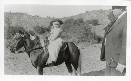 Katherine Hoffman on a Pony