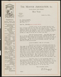 William D. Moffat, letter, 1920-03-23, to Hamlin Garland