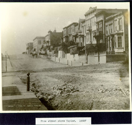 Pine street, above Taylor. 1865?