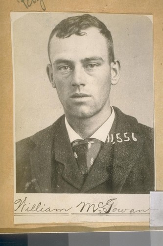 Wm. McGowan, #11556 - who was arrested and did time for picking pockets. His graft was to board street cars