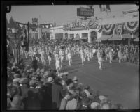 B.P.O. Elks No. 627 Pasadena Marching Band at the Tournament of Roses Parade, Pasadena, 1927