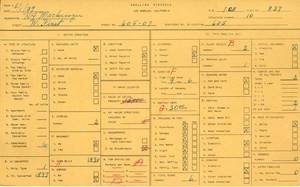 WPA household census for 605 W 1ST ST, Los Angeles