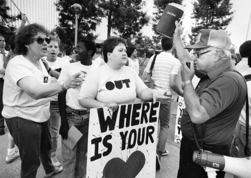 AIDS protest in Orange County