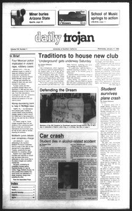 Daily Trojan, Vol. 111, No. 4, January 17, 1990