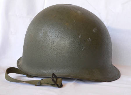 World War II helmet and liner