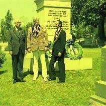 SERIES: Five views of the A. M. Winn Memorial dedication ceremony in 1975 at the City Cemetery by the Native Sons of the Golden West