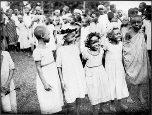 Festively dressed children, Tanzania, ca.1913-1938