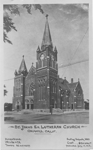 St. John's Lutheran Church, Orange, California, 1919
