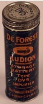 de Forest Audion Storage Battery Tin