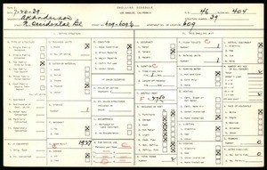 WPA household census for 609 N OCCIDENTAL, Los Angeles