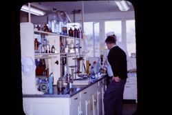 Lab at Dr. Lou Vierra's office on Bodega Avenue in Sebastopol, California, 1976