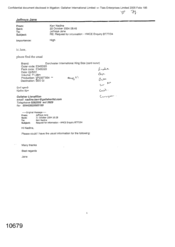 [Letter from Nadine, Kerr to Jefferys Jane regarding request for information of HMCE Enquiry]