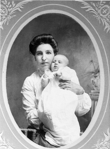 Helen Medsker Cannon and Baby