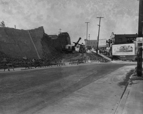 Excavation for the Figueroa underpass