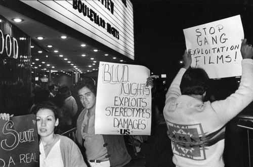"Boulevard Nights" premiere protest