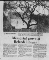 Memorial grove at Belardi library
