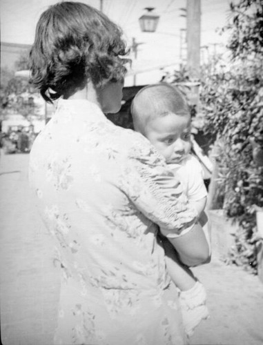 Woman and infant, Olvera Street