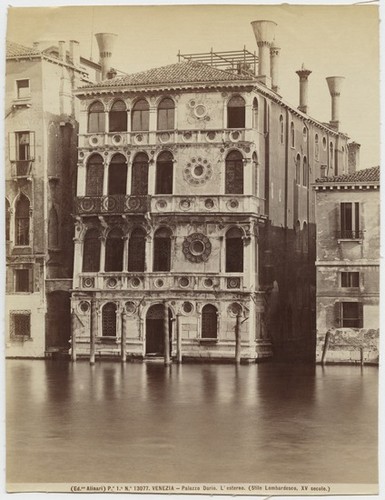 Pe. Ia. No. 13077. Venezia - Palazzo Dario. L'esterno. (Stile Lombardesco, XV secolo.)