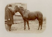 Fred W. Voorhies with horse