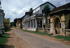 Fra et besøg i Trankebar, Sydindien, 1998. Foto: Huse fra Kolonitiden, 1620-1845