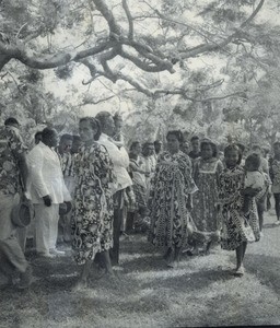 Chief Henri Boula with members of his tribe in Mou