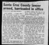 Santa Cruz County lawyer armed, barricaded in office