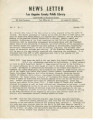 News Letter: Los Angeles County Public Library January 1953
