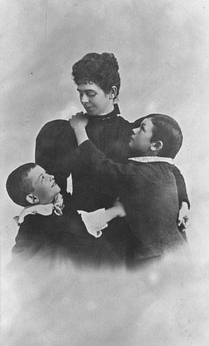 Portrait of Florence Watkins Hill, Andrew P. Hill and Frank Hill