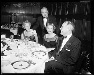Pre-Concert Dinner--Opening night, Philharmonic Orchestra, 1957