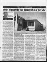 When Watsonville was thought of as a 'Sin City
