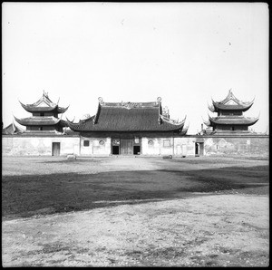 Exterior entrances to tombs in China, ca.1900
