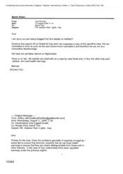 [Email from Norman Jack to Tom Keevil regarding Global for Iraq and supplies copy of the signoff in Iran]